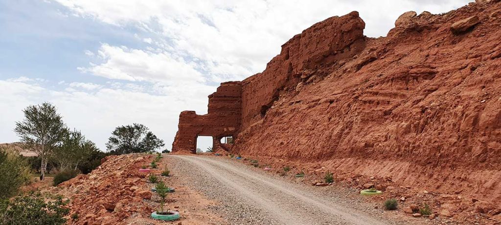 Les ruines de Tasgelt, près d'Ouarzazate, aujourd'hui