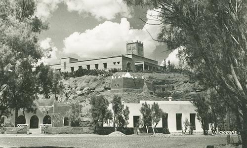 Ancienne photo de l'ancien mausolée sous l'hôtel Kenzi Azghor