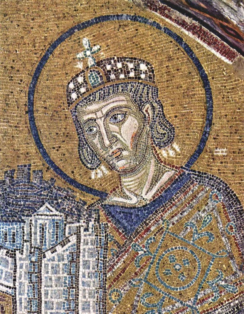 Constantin le Grand
Mosaïques de Sainte - Sophie , Constantinople