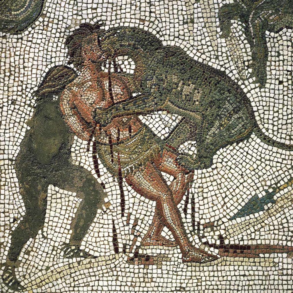 Mosaïque, IIᵉ siècle après J.-C.
Musée archéologique El-Jem, Tunisie