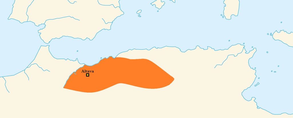 Carte du Royaume d'Altava - Source : Wikipédia