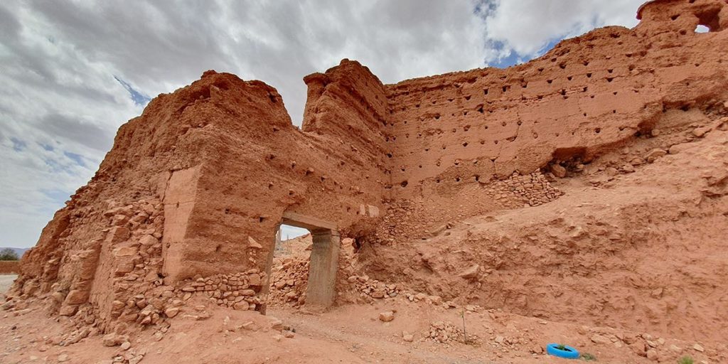 Les ruines de Tasgedlt aujourd'hui à Tadula près d'Ouarzazate - Par Eric Anglade