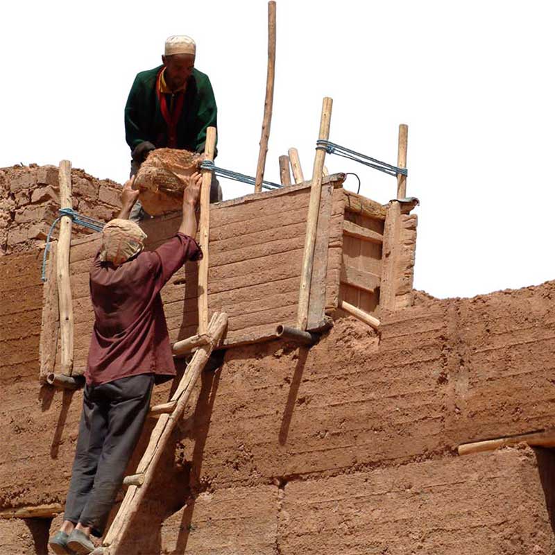 La technique du pisé au Maroc