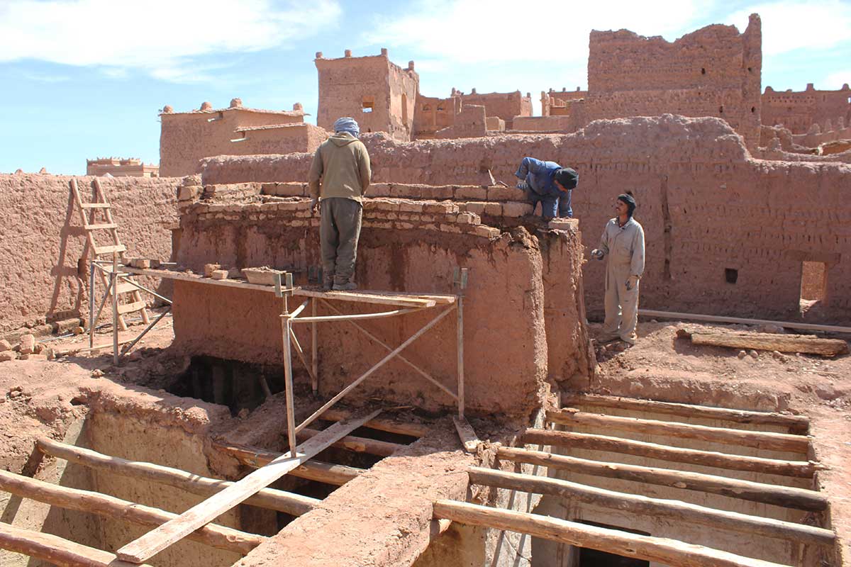 Casbah de Taourirte - Travaux de réhabilitation