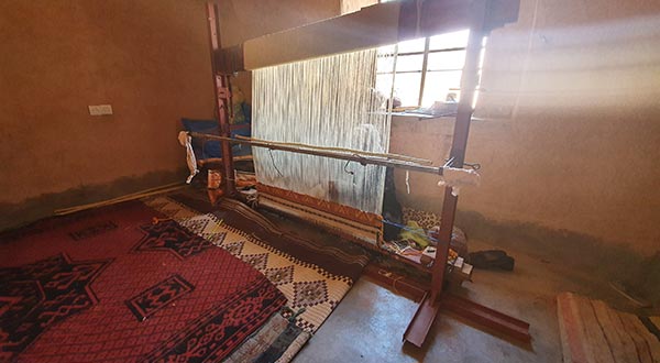 Dar Arbalou - Tapis berbère type Glaoui en fabrication