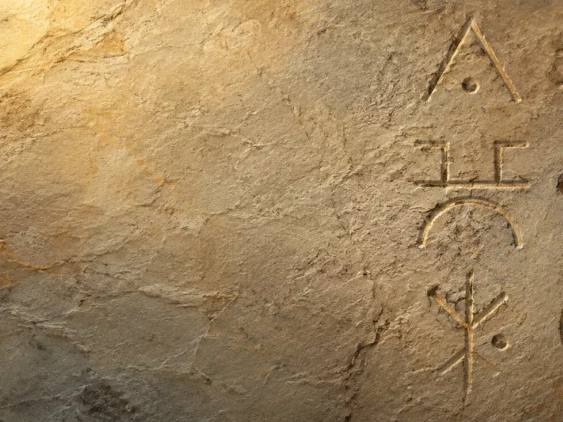 Inscription Tifinagh sur pierre